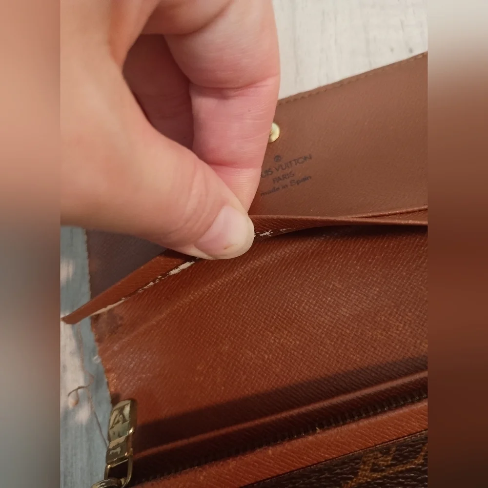 Louis Vuitton, Brown MonoTresor Bi-Fold Zip Wallet